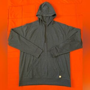Vuori Hoodie Men XL Blue Ponto Performance Half Zip Pullover DreamKnit